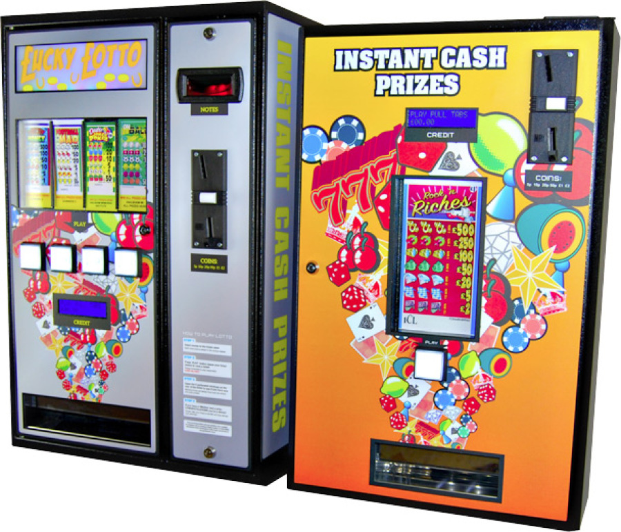 pull tab lottery machines